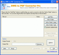 DWG to PDF Converter Pro Any screenshot